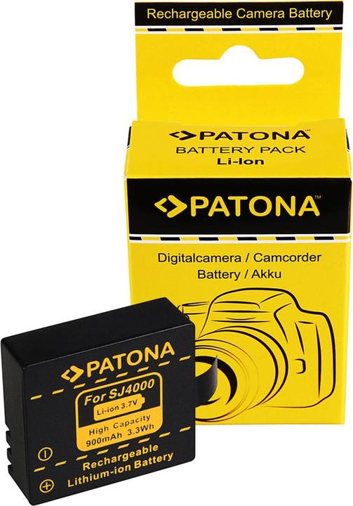 Produktbild Baxxtar PATONA Akku f. SJCAM SJ4000 SubTig3 Rollei Actioncam 220 300 300 Plus 310 330 415 416 426 (Kamera Akku Ladegerät)