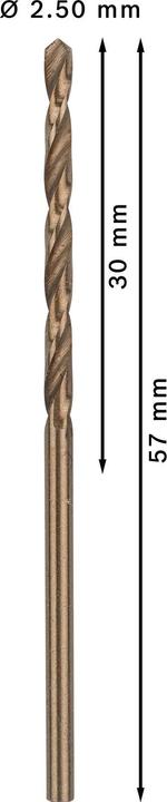 Productafbeelding Bosch Professional Zubehör HSS metaaldraaiboor 2,5 mm (2,5 mm)