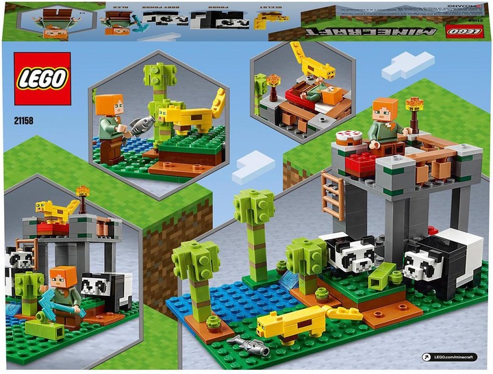 Actual product image LEGO The Panda Kindergarten (21158, LEGO Minecraft)