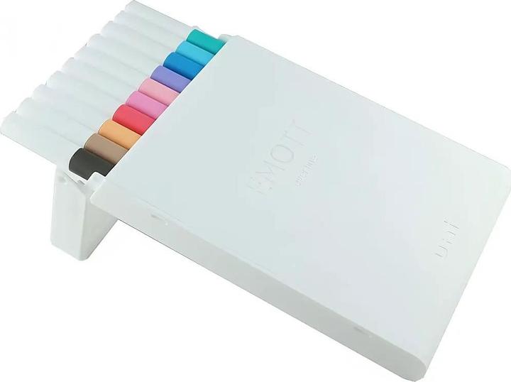 Actual product image Uni-ball Fibre pen Emott Soft Pastel 0.4 mm, set of 10 (soft pastel, 10x)