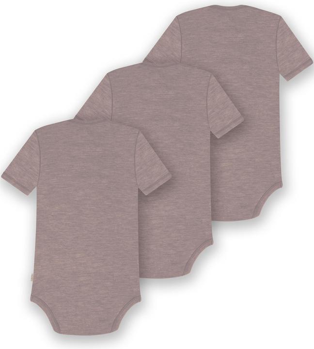 Produktbild Normani 3er Set Baby Merino Body Kurzarm „Tauranga" - 9291 (68)