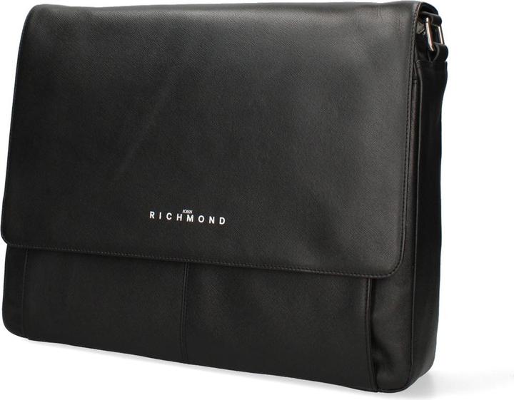 Actual product image John Richmond Herren Umhängetasche Echtleder - Modell Novaris Ultra - 32.0 X 38.0 X 10.0 Cm