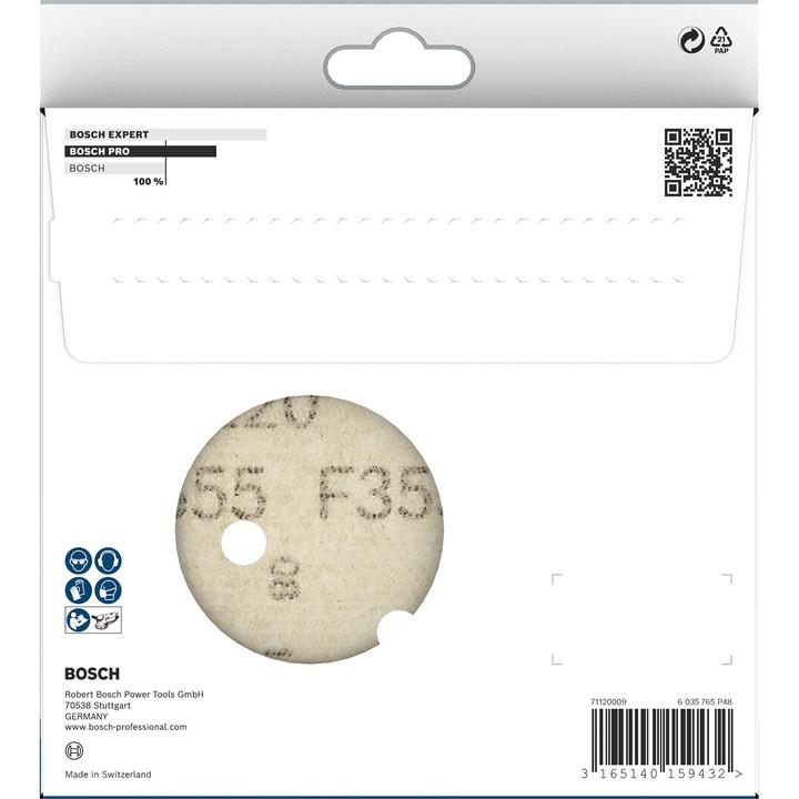 Actual product image Bosch Professional Zubehör PRO F355 sanding sheet, 150 mm, G100 (100)