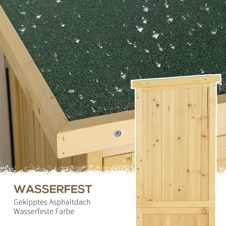 Immagine prodotto Outsunny Capanno degli attrezzi con 4 scomparti