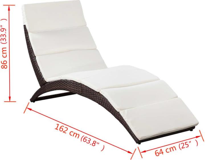 Immagine prodotto vidaXL Sonnenliege (162 cm)
