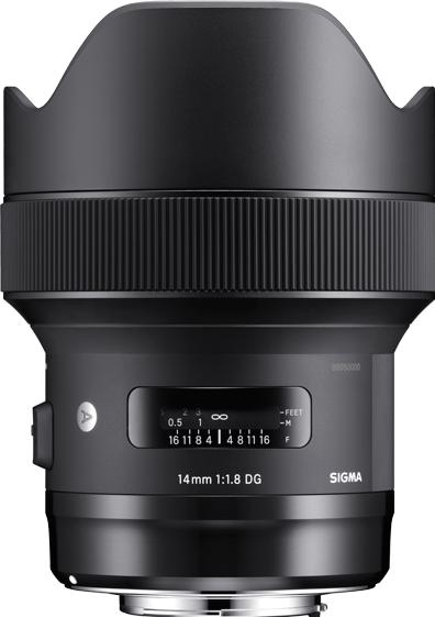 Image du produit Sigma 14mm f/1.8 DG HSM ART, Sony E (Sony E, Plein format, APS-C / DX)