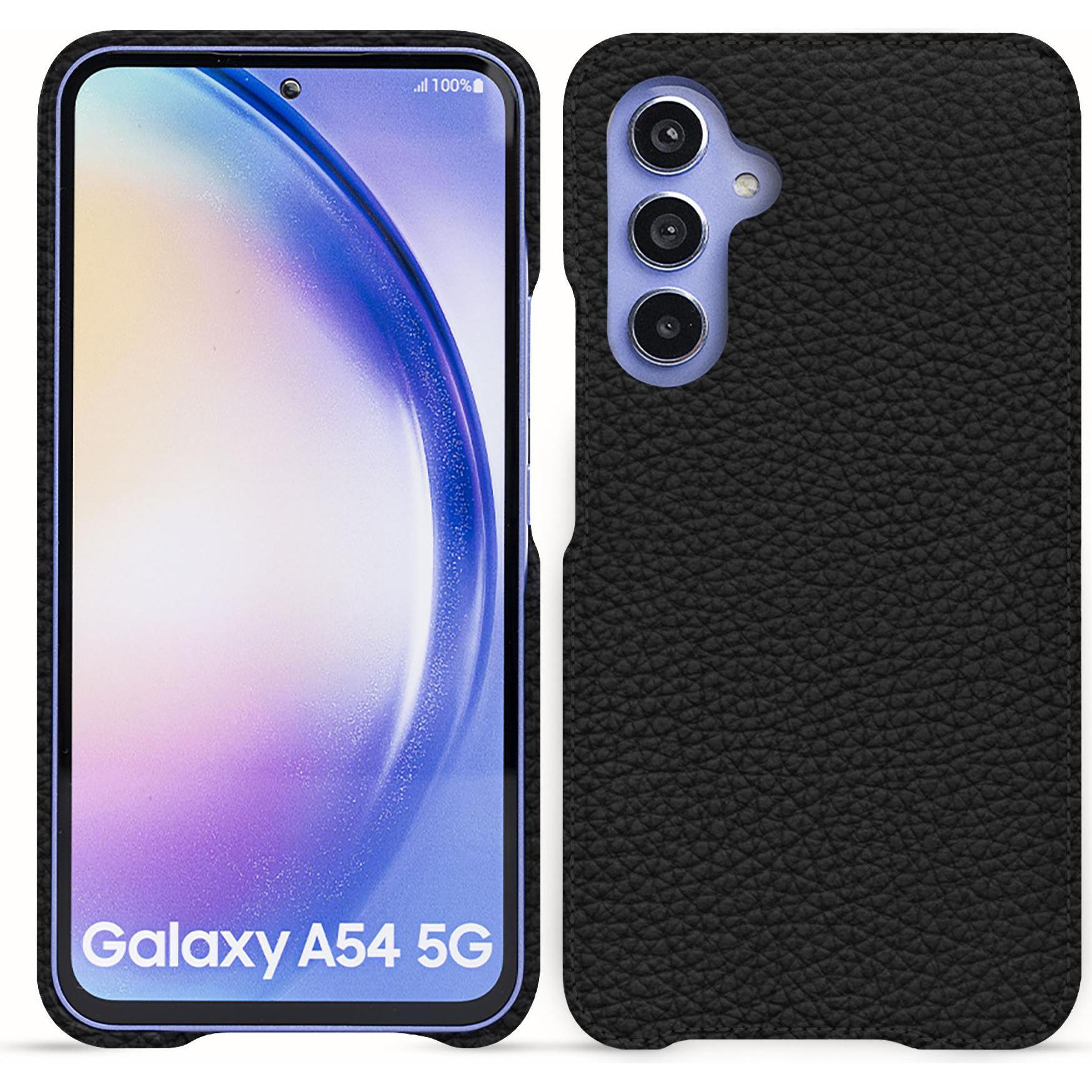 Noreve Lederschutzhülle (Samsung Galaxy A54 5G), Smartphone Hülle, Schwarz