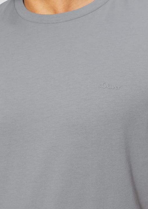 Produktbild S.Oliver T-Shirt Baumwoll-T-Shirt mit kleinem Logo-Print (XL)