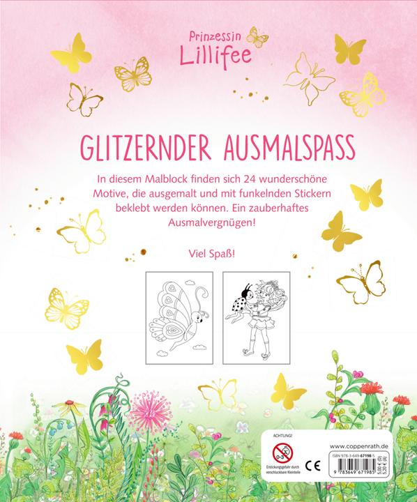 Actual product image Malblock mit Glitzerstickern (Prinzessin Lillifee)