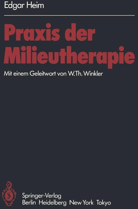 Produktbild Praxis der Milieutherapie (Deutsch, 1984)