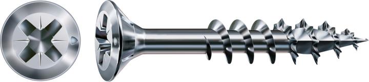 Produktbild Spax FEX H Beschlagschraube 4.0x 40 PZ 2 Stahl silber für Holzbefestigungen (1000 Schrauben pro Stück)