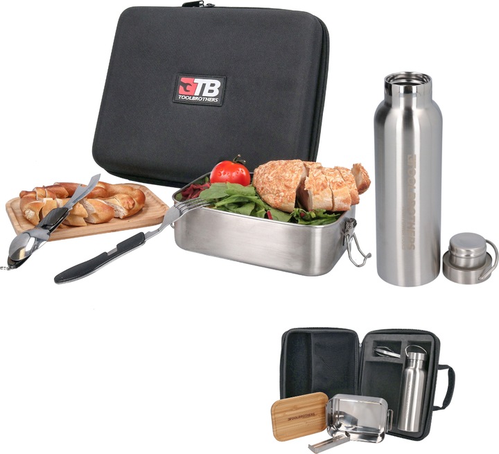 Produktbild Tool Brothers Toolbrothers Fan Lunchpaket in Hardcase Tragetasche Lunchtasche Wasserdicht mit Edelstahl Brotdose