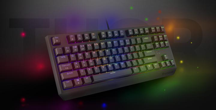 Produktbild Genesis Thor 230 TKL czarna RGB Outemu Red (US, Kabelgebunden)
