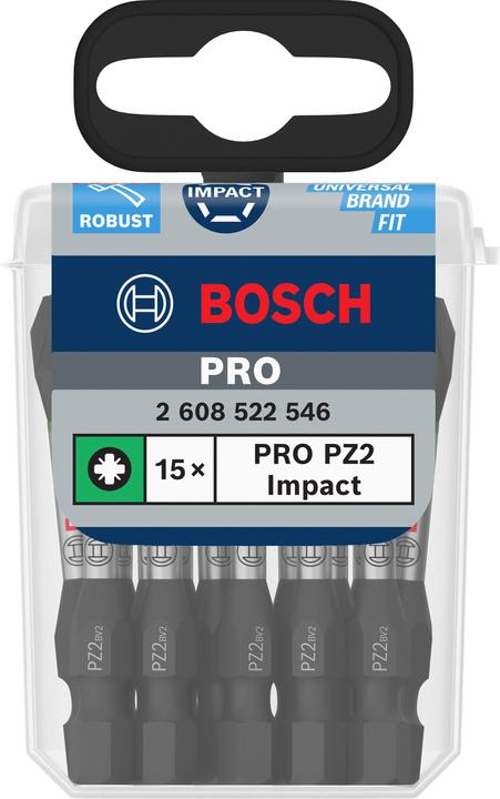 Produktbild Bosch Professional Zubehör Pro Pozidriv Impact Bit (PZ2)