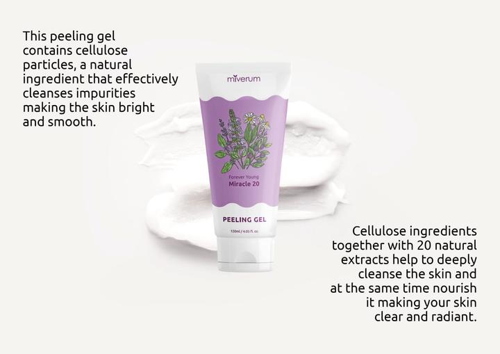Actual product image Miverum Forever Young Miracle 20 Exfoliating Gel (Cleansing scrub, 120 ml)
