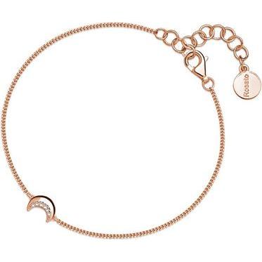 Rosato, Armschmuck, - Bronze bracelet Moon with zircons Allegro RZAL050