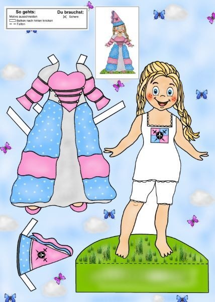 Produktbild Das Ausschneide-Bastelbuch – Burgfräulein & Ritterschloss