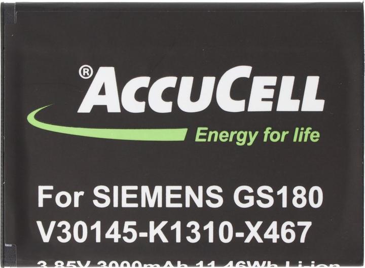 Produktbild AccuCell Akku Siemens Gigaset GS180 V30145-K1310-X467, 3002 7991
