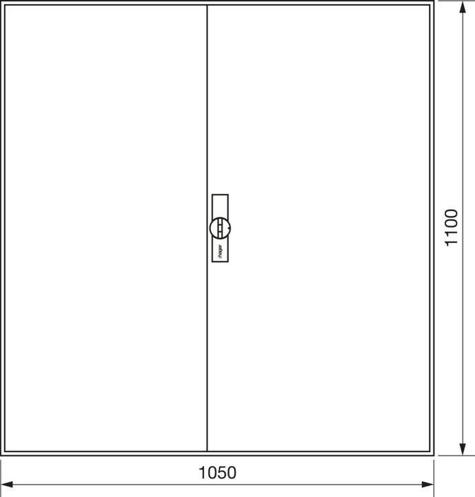 Image du produit Hager Armoire pour compteurs,universZ