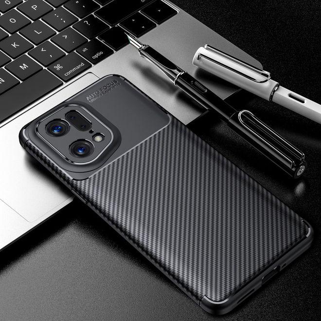 Actual product image MU Style Carbon Fiber TPU Softcase Series (Oppo Find X5 Pro)