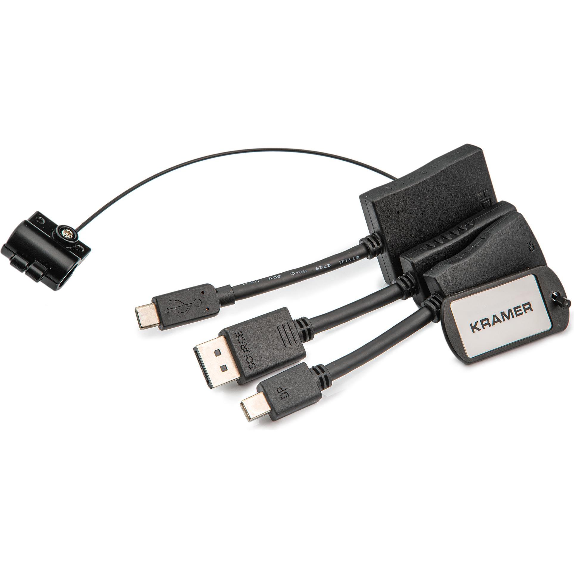 Kramer Adaptor Ring 12 -Cable adapters (HDMI, 12.70 cm), Data + Video Adapter, Schwarz