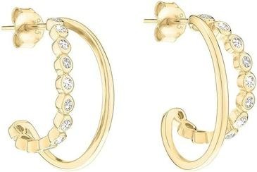 Tamaris Gold-Plated Earrings With Zircons Tiny Glimmer Tj-0610-E-21 (925er Silber)