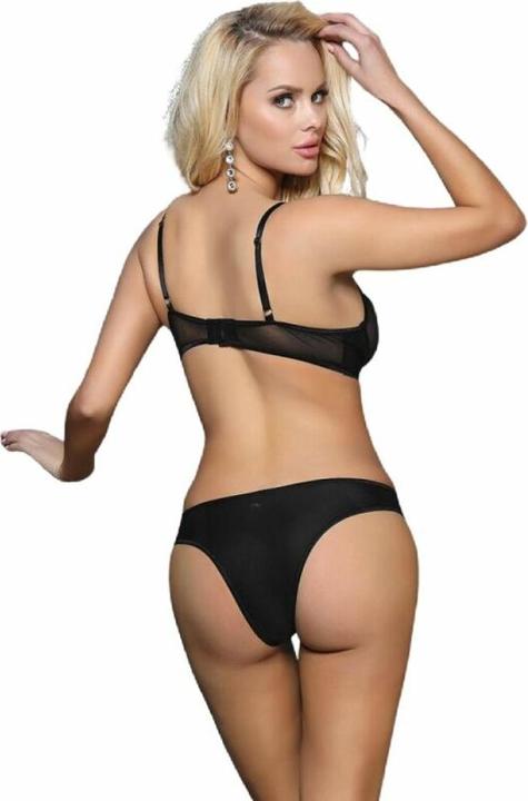 Produktbild Subblime Transparenter Bügel-BH mit dekorativen Bändern plus Slip (S, M)