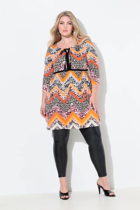 Actual product image Miamoda Longshirt, Zacken- und Animalmuster, 3/4-Ärmel (42)