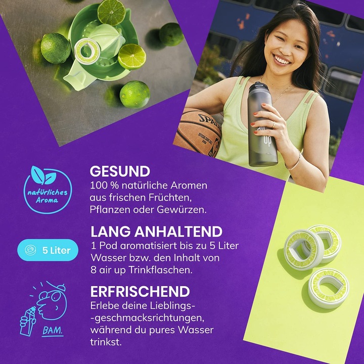 Actual product image Air up Drinking bottles set 650ml with 2 flavors