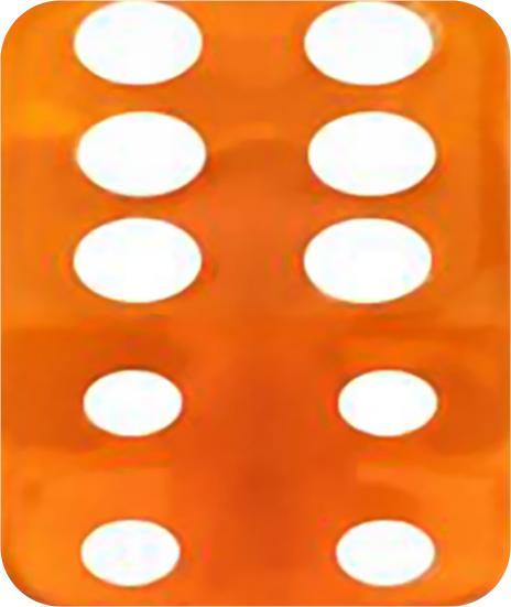 Produktbild Star Piercing Würfel orange transparent (ohne Messing, Acryl)