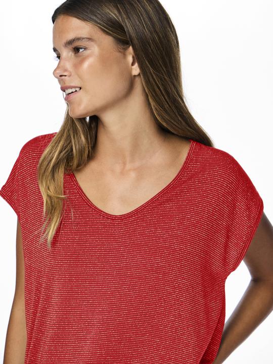 Actual product image Pieces Pcbillo Tee Lurex Stripes Noos Bc (XXL)