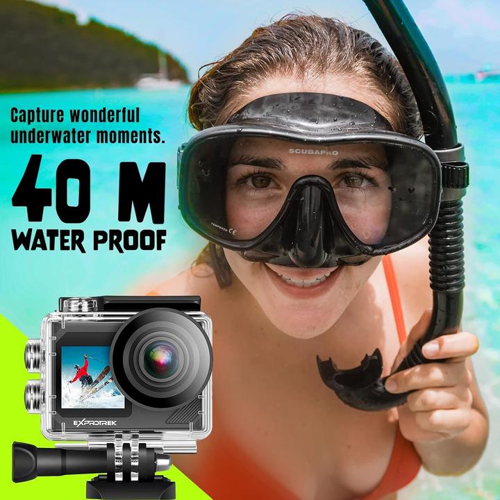 Image du produit Exprotrek Action Cam 4K Ultra HD Caméra étanche WiFi Télécommande grand angle (WiFi)