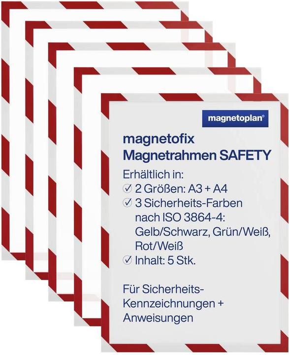 Produktbild Magnetoplan magnetofix Magnetrahmen SAFETY (5x)