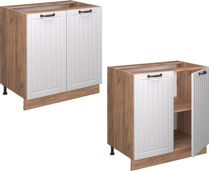 Charcoal, Gold power oak, White, White country house