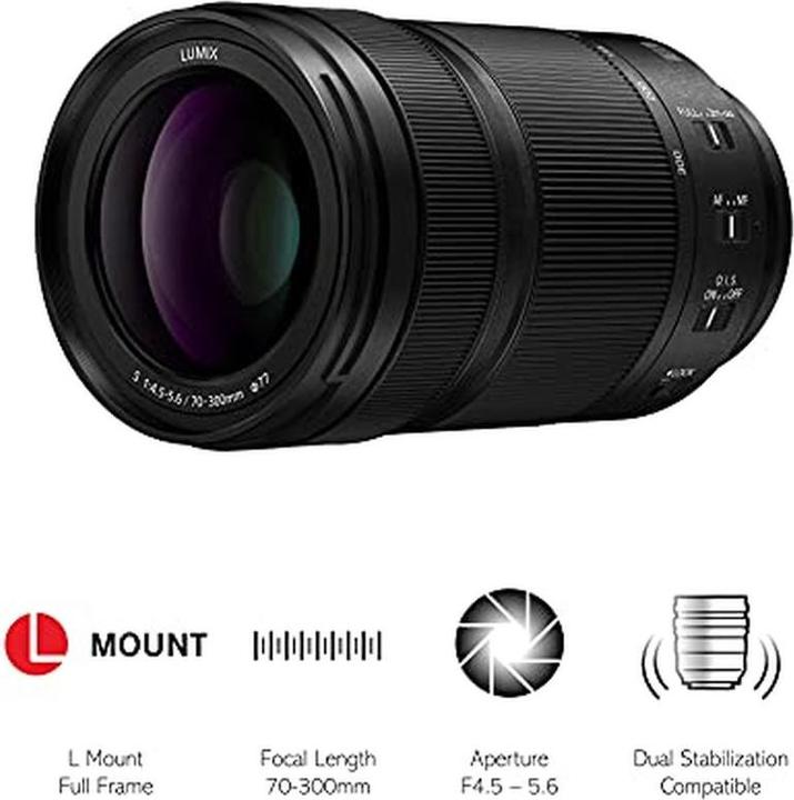 Immagine prodotto Panasonic Lumix S 70-300mm f/4.5-5.6 OIS (L-mount, Full frame)