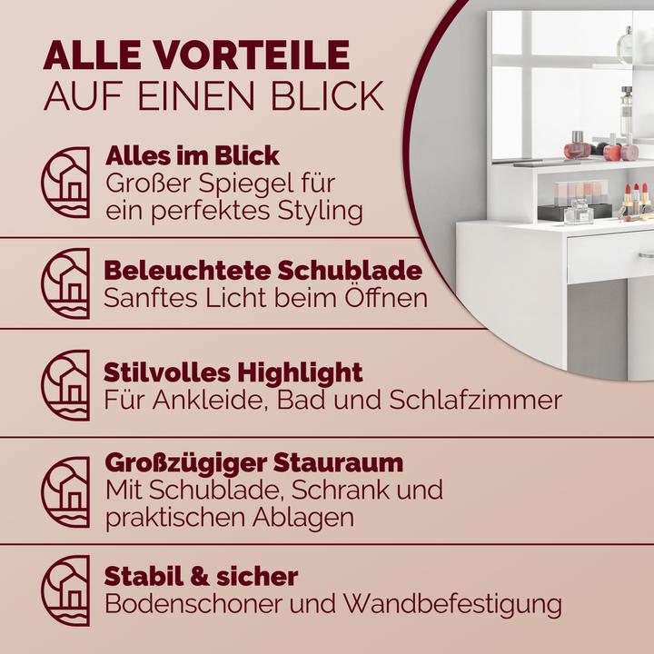 Image du produit Casaria Jocelyn (90 x 38 x 137 cm)