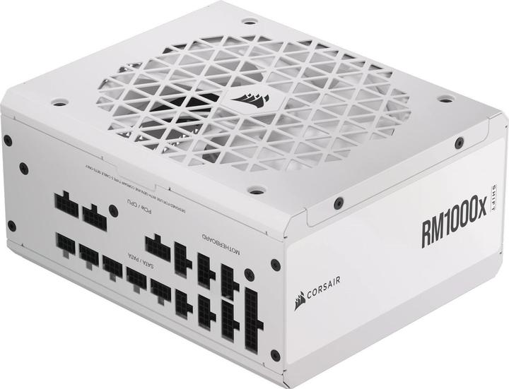 Image du produit Corsair RMx Shift White Series, RM1000x Shift White, 1000 watts, 80 PLUS GOLD Certified, Fully Modular Power (1000 W)