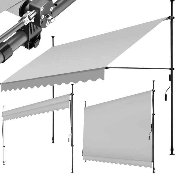 Produktbild tectake Klemmmarkise (3.50 m)