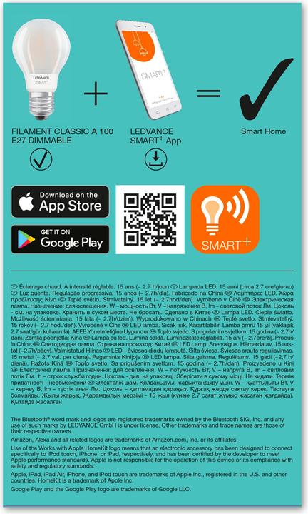 Produktbild Ledvance Smart+ (E27, 100 W, 1521 lm, 1 x, D)