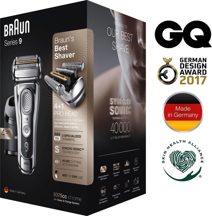 Actual product image Braun Series 9 9375cc + Latest Generation Electric Shaver
