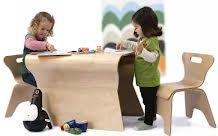 Produktbild Bloom Otto Tische & 2 Stühle -Natural (Kinderstuhl)