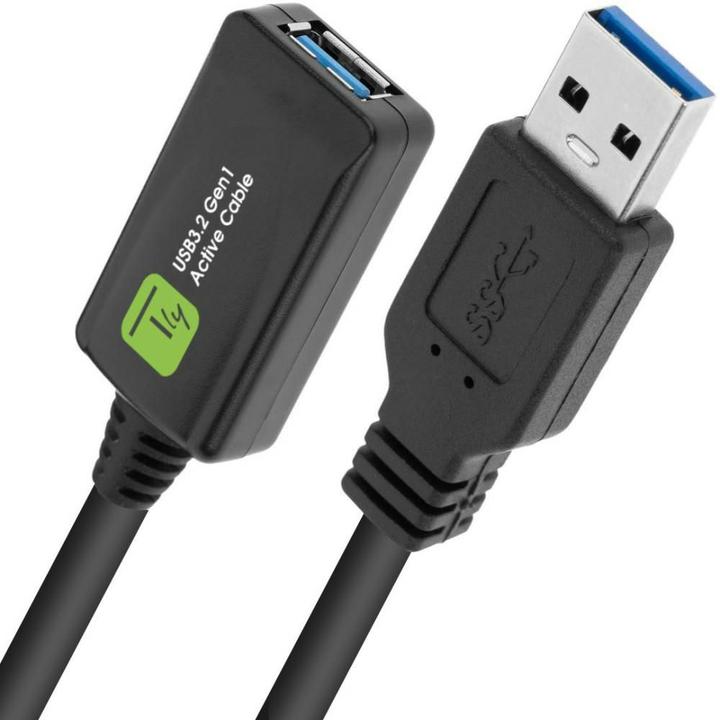 Actual product image Techly USB 3.0 repeater cable 5m (5 m, USB 3.2 Gen 1)