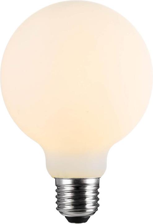 Nordlux 2480082701 DecoE27 G125 Dim LED E27 Leuchtmittel 7,1W Dimmbar Warmweiss Opal weiss (E27, 1x)