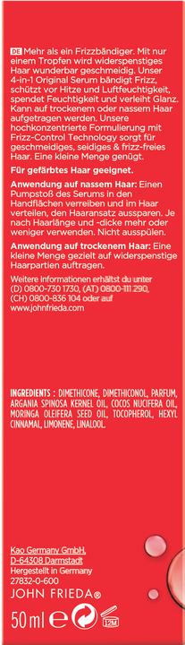 Immagine prodotto John Frieda Frizz Ease - Siero originale 4 in 1 (50 ml)