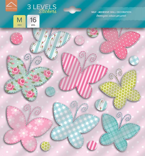 Immagine prodotto Crearreda L3 Adesivi murali 31x31 cm Farfalla (31 x 31 cm)