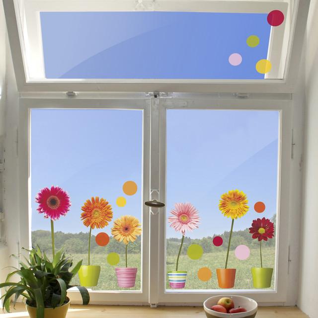 Actual product image Crearreda Windowsticker 31x31 cm Gerberas