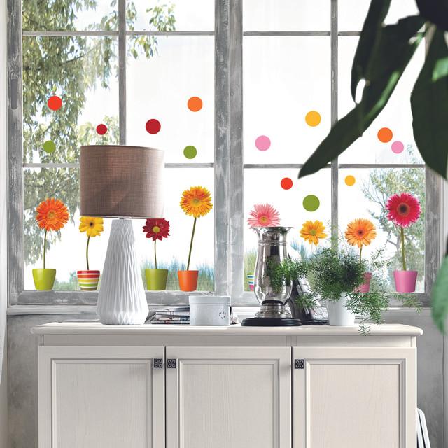 Actual product image Crearreda Windowsticker 31x31 cm Gerberas