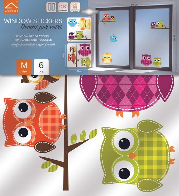 Actual product image Crearreda Windowsticker Owls