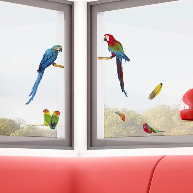 Produktbild Crearreda Fenstersticker Papageien (2 Sticker)