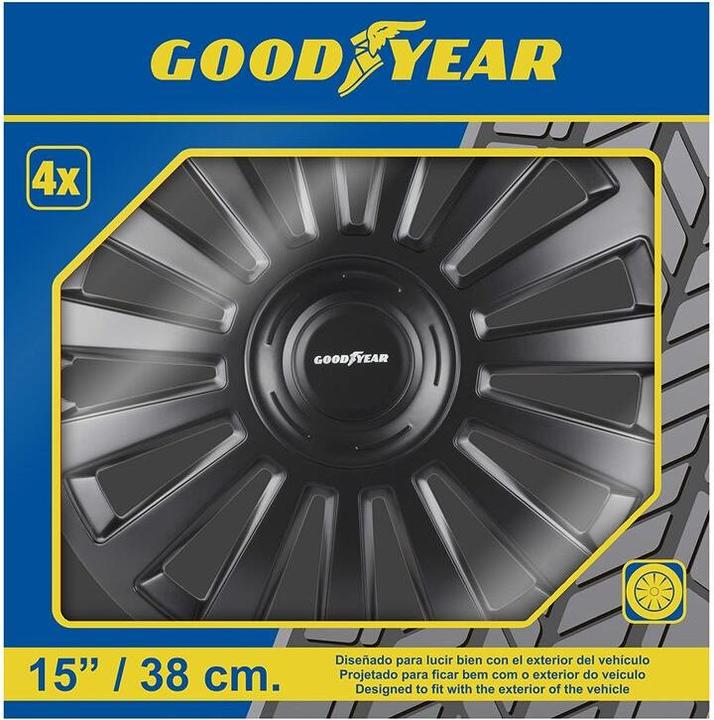 Produktbild Goodyear Radkappe MELBOURNE 15" Schwarz (4 Stück, 15")